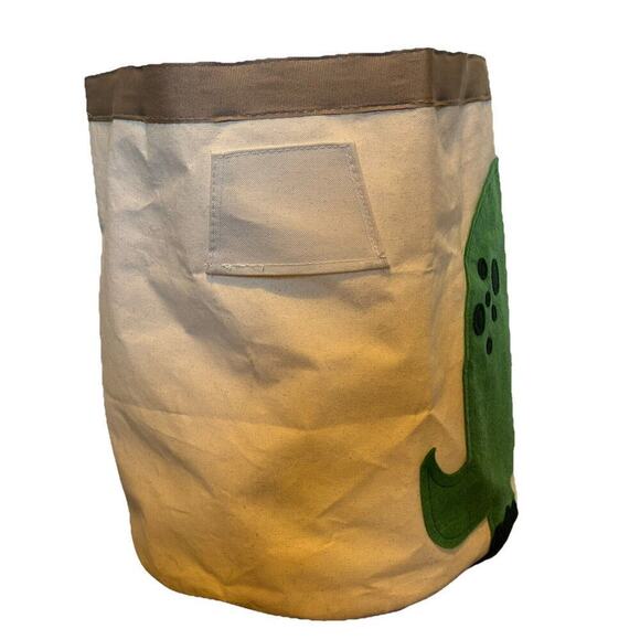 3 Sprouts Dinosaur Storage Bin Canvas Felt Laundry Toy Basket Container Tote - Picture 5 of 8
